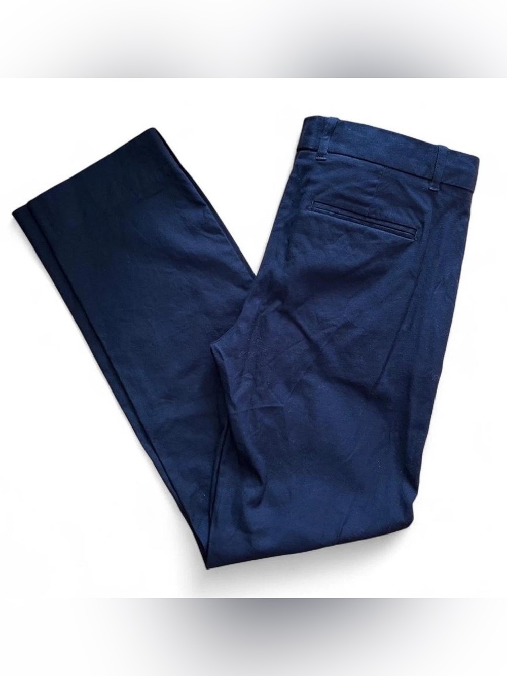 GAP Navy Straight Chino Trousers 4 Regular